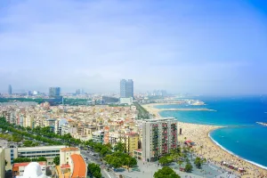 cheap family destinations Barcelona_Beach_View